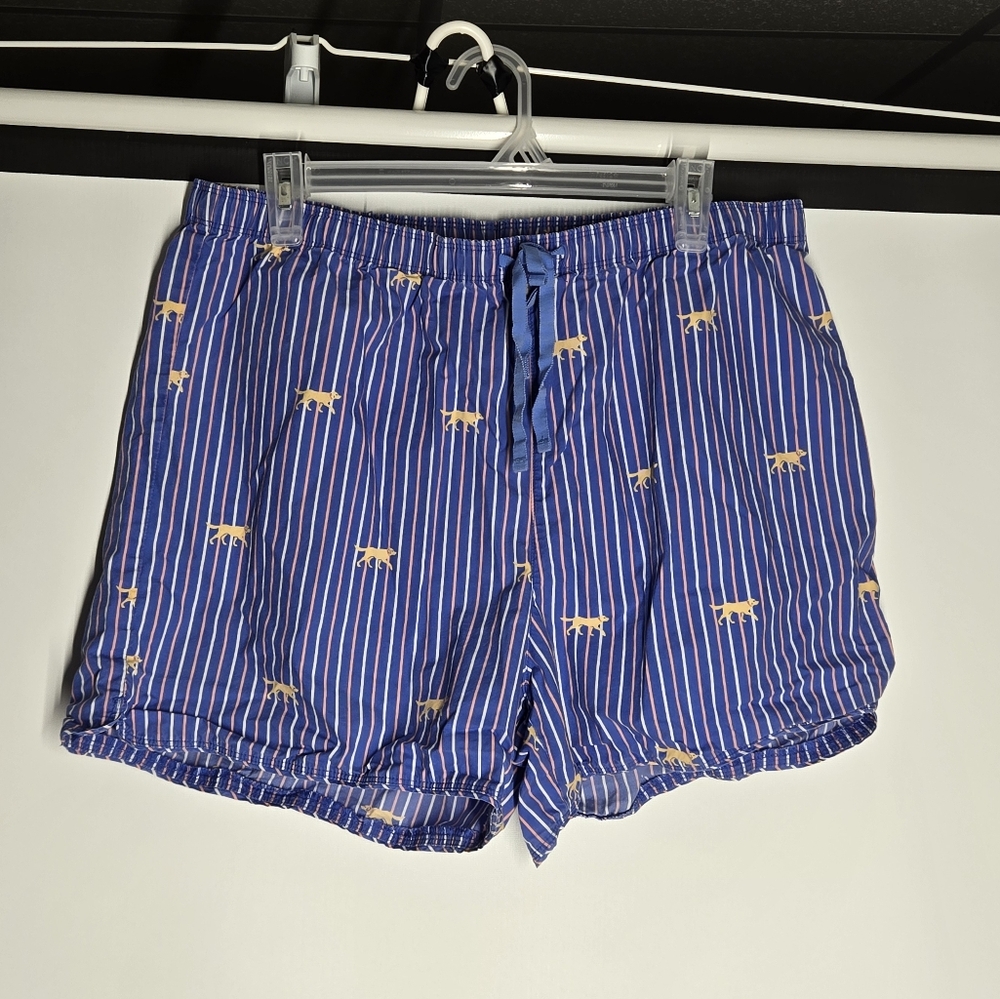 L.L. Bean Striped Dog Pajama Set